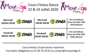 Planning reprise cours Fitness Dance 08-120620