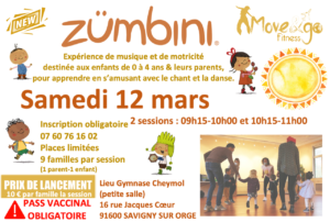 Stage Zumbini 12 mars 22