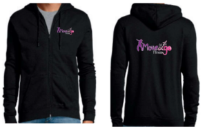 13 Veste nippée à capuche noire enfant_ado 30€